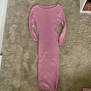 Ross- pink body-con dress